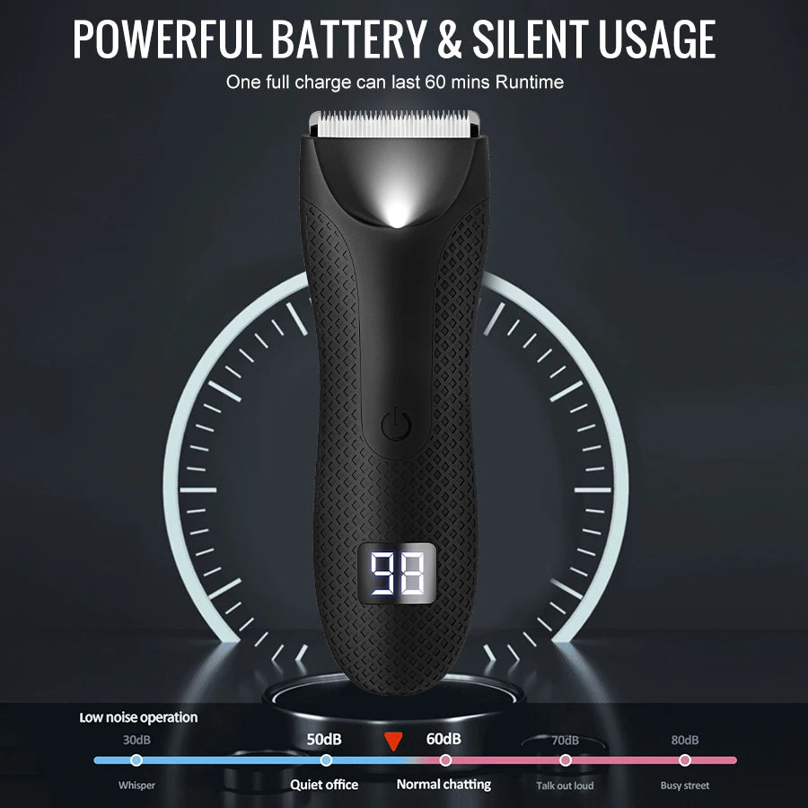 ✨ Men’s Intimate Area Trimmer – Safe, Waterproof & No Cuts!